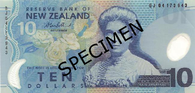 Bankovka novozélandský dolár