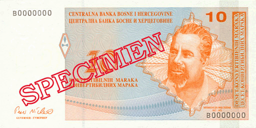 Bankovka bosniansko-hercegovinskú marku