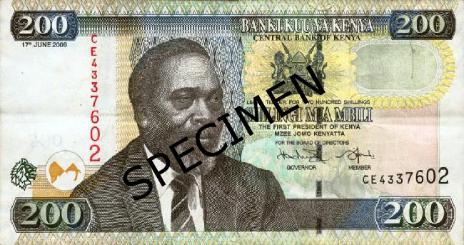 Bankovka keňský šiling