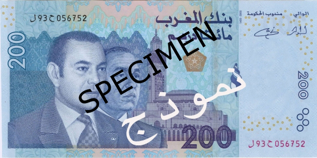 Bankovka marocký dirham