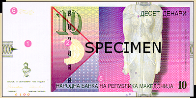 Bankovka macedónsky denár