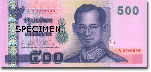 Bankovka thajský baht